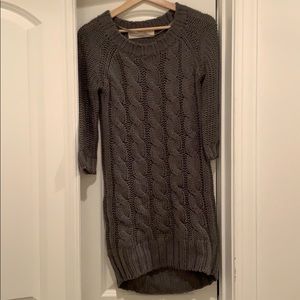 Zara gray tunic sweater